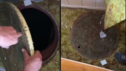 Genç kadın yatak odasında rögar kapağı fark etti! Aşağı inince şok oldu