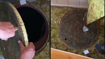 Genç kadın yatak odasında rögar kapağı fark etti! Aşağı inince şok oldu