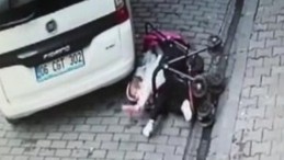 İstanbul Bağcılar’da bebek ezilmekten son anda kurtuldu
