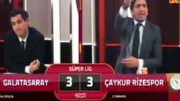 Rizespor’un galibiyet golü sonrası GS TV spikeri çıldırdı  o anlar kayıttaydı