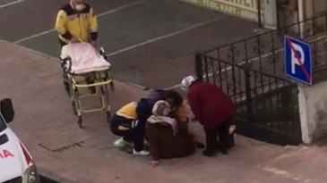 Samsun’da kaldırımda kıvranıyordu görünce şok oldu! Doğum yaptı