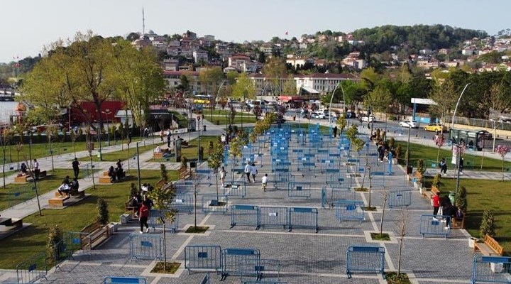 Beykoz Belediyesi’nden İYİ Parti iftarına demir bariyerli engel